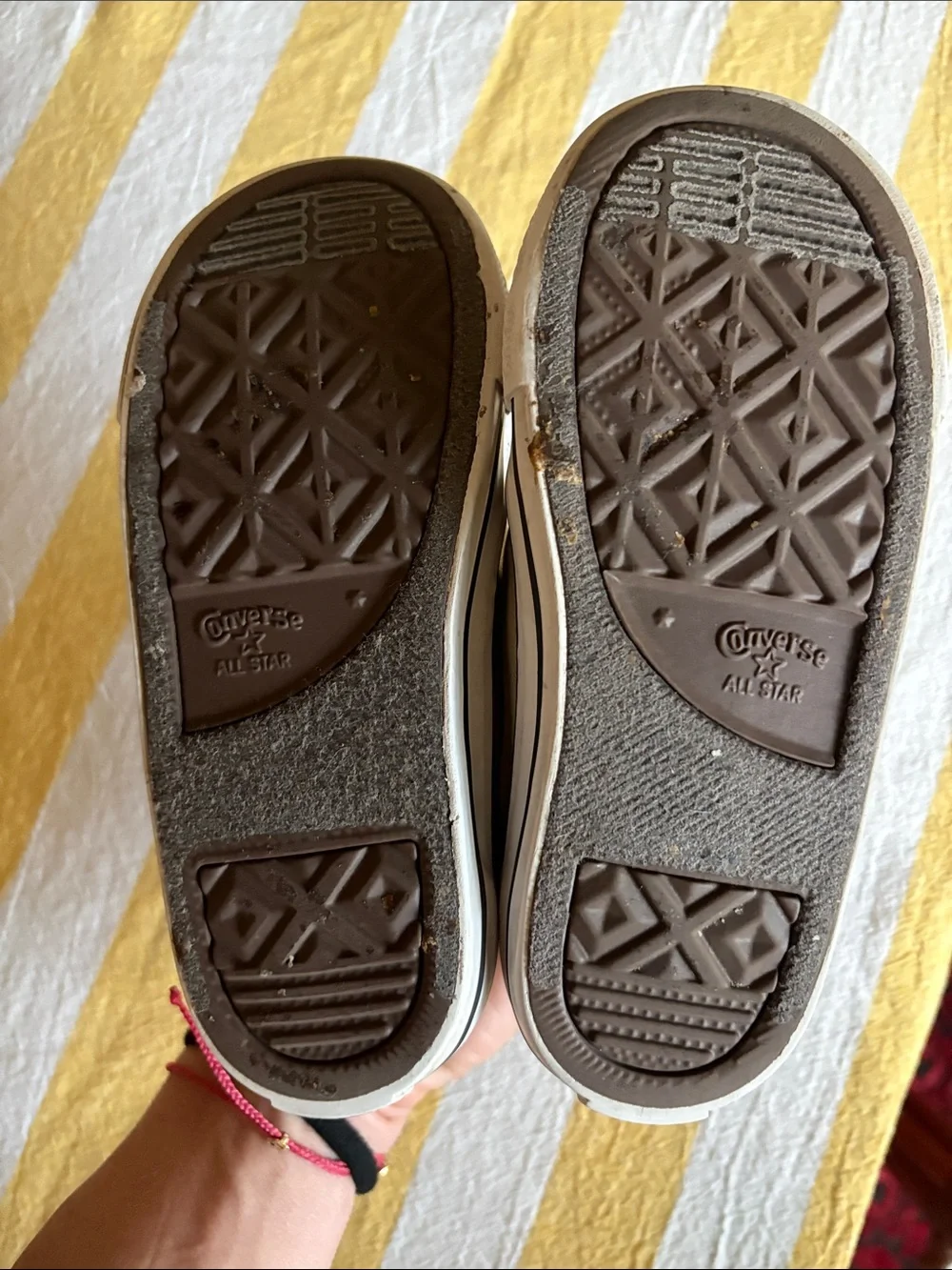 Converse Kids Metallic Gold Velcro Sneakers